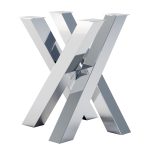 Pied en acier inoxydable pour la table Milan S