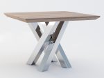 Pied en acier inoxydable pour la table Milan S – Image 4