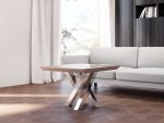 Pied en acier inoxydable pour la table Milan S – Image 3