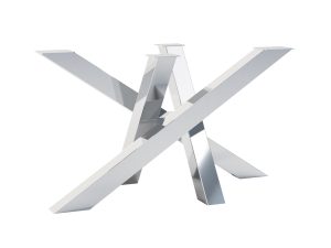 Pied en acier inoxydable pour la table Milan M