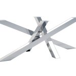 Pied en acier inoxydable pour la table Milan L