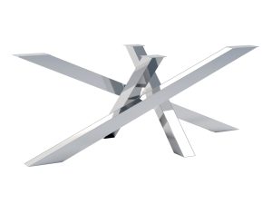 Pied en acier inoxydable pour la table Milan L