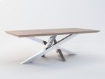 Pied en acier inoxydable pour la table Milan L – Image 4