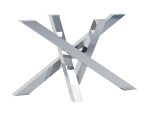 Pied de table en acier inoxydable Chrome Milan M
