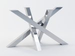 Pied de table en acier inoxydable Chrome Milan M – Image 2