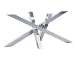 Pied de table en acier inoxydable Chrome Milan L