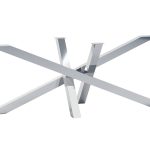 Pied de table en acier inoxydable Chrome Milan XL