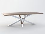 Pied de table en acier inoxydable Chrome Milan XL – Image 4