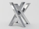 Pied de table en acier inoxydable Chrome Milan S – Image 2