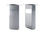 Base de table en acier inoxydable Torto S