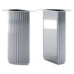 Base de table en acier inoxydable Torto S