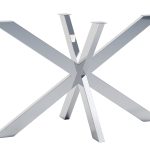 Pied de table en acier inoxydable Cross M