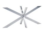 Base de table en acier inoxydable Cross L