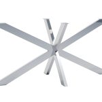 Base de table en acier inoxydable Cross L