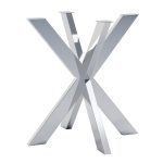 Pied de table en acier inoxydable Cross S