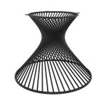 Pied en métal pour la table ronde Twist Loft