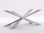 Pied de table en acier inoxydable Chrome Spider XL – Image 2