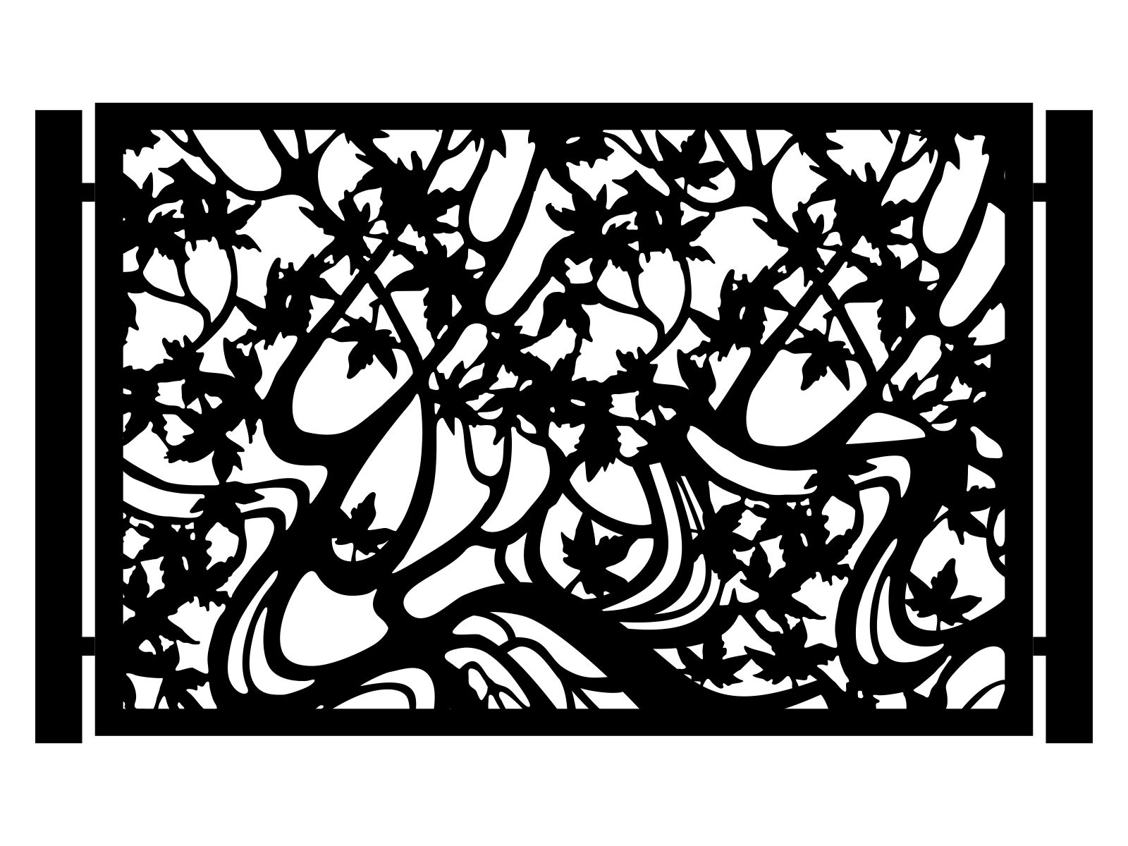 por000-bot02-135-cza Panneaux de clôture Camilla 200×135 cm – Image 1