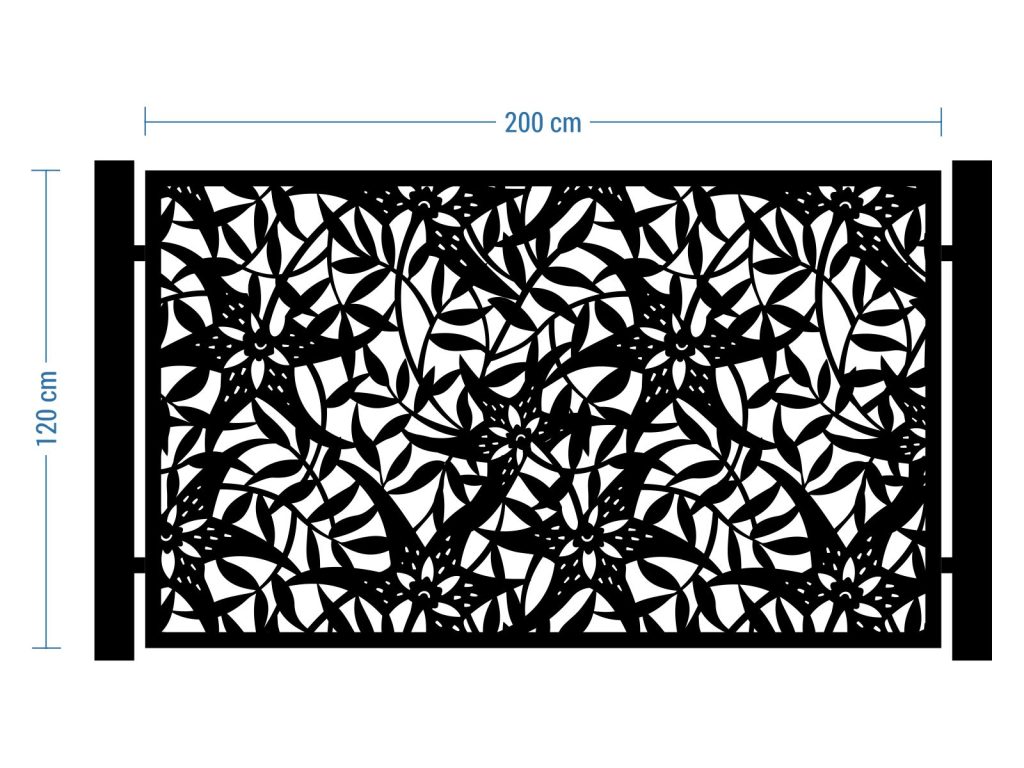 Tronçon de clôture Zina 200×120 cm – Image 2