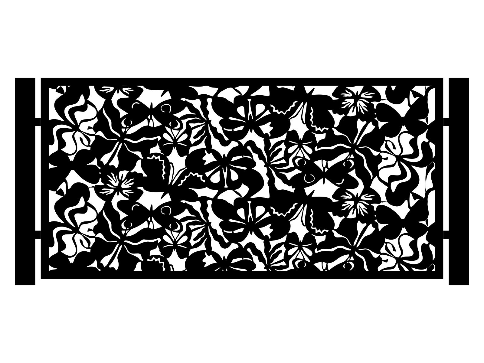 por000-bot34-100-cza Panneaux de clôture Meliore 200×100 cm – Image 1