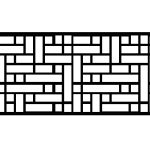 Panneaux de clôture Claudia 200×100 cm