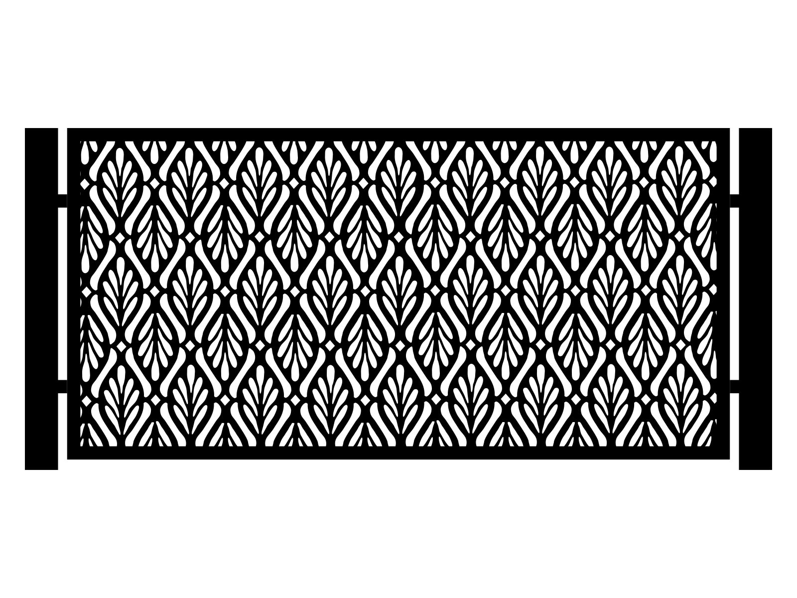 por000-klas03-100-cza Panneaux de clôture Loretta 200×100 cm – Image 1