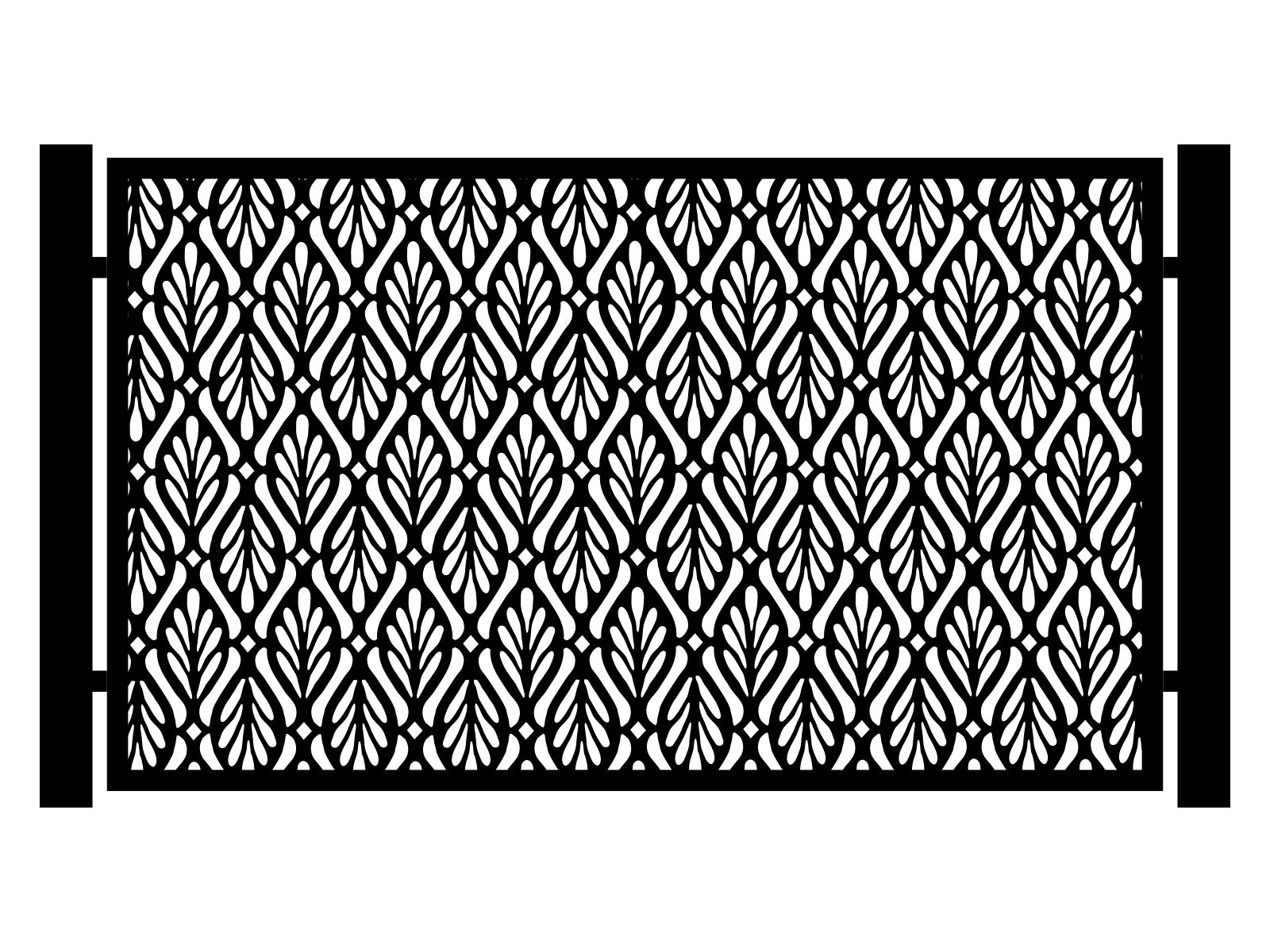 por000-klas03-120-cza Panneaux de clôture Loretta 200×120 cm – Image 1