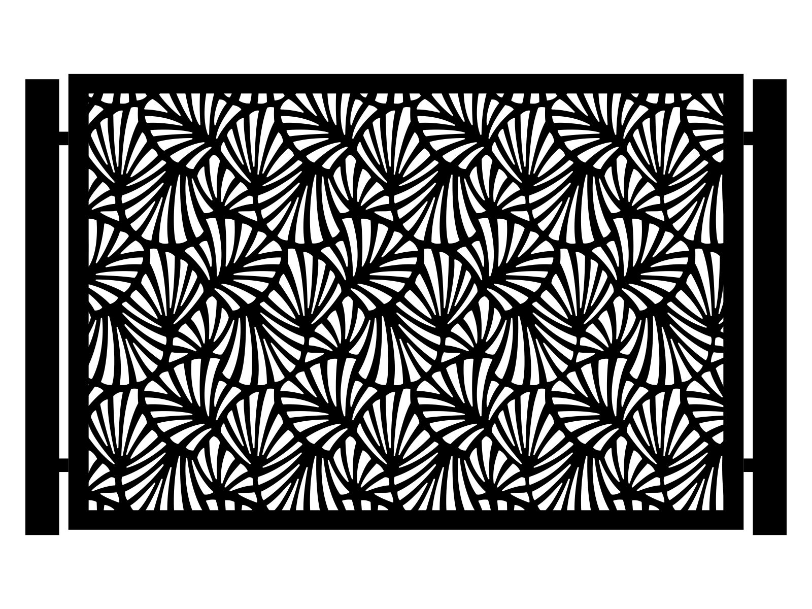 por000-kps01-135-cza Panneaux de clôture Sienna 200×135 cm – Image 1