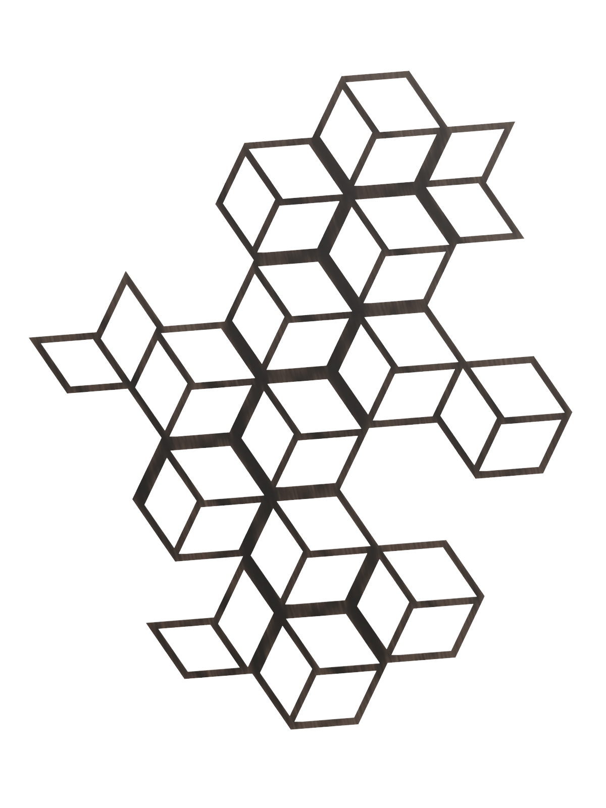 tre001-cza Treillis Cube L 80x98 cm – Image 1