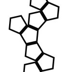 Treillis Pentagon M 54x84 cm