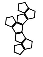 Treillis Pentagon M 54x84 cm