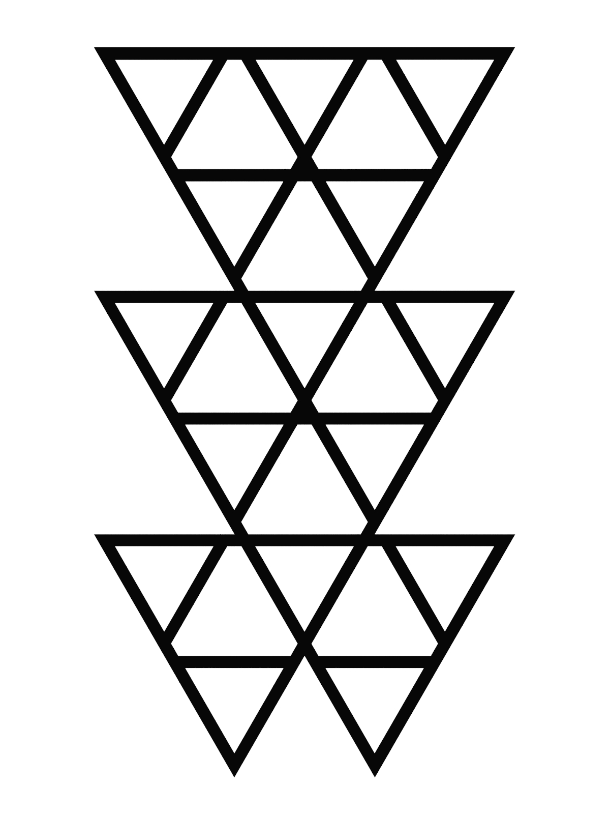 tre019-cza Treillis Triangles L 52x90 cm – Image 1