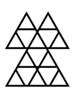 Treillis Triangles M 52x60 cm