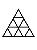 Treillis Triangles S 52x45 cm