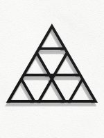 Treillis Triangles S 52x45 cm – Image 2