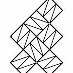 Treillis Zigzag M 58x77 cm