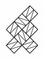 Treillis Zigzag M 58x77 cm