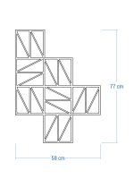 Treillis Zigzag M 58x77 cm – Image 4