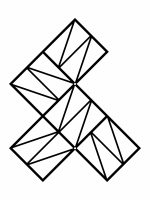 Treillis Zigzag S 58x58 cm