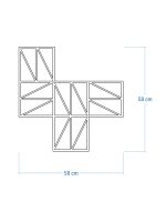 Treillis Zigzag S 58x58 cm – Image 4