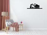 Porte-manteau mural en métal Montagnes 90 cm – Image 2