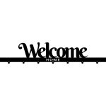 Patère pour entrée Welcome home 90 cm