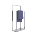 Porte serviette sur pied acier inoxydable chromé S