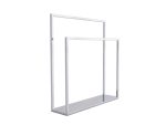Porte serviette sur pied acier inoxydable chromé L – Image 2