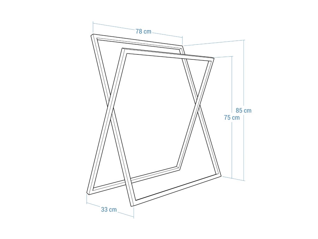 Porte serviette sur pied Verso Stainless Steel L – Image 5