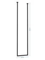 Porte serviette de plafond unique Long XS – Image 4