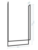 Porte serviette de plafond Long double L – Image 4