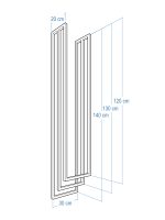 Porte serviette de plafond Long triple XS – Image 4