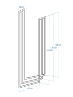 Porte serviette de plafond Long triple M – Image 4