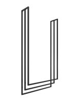 Porte serviette de plafond Long triple L – Image 2